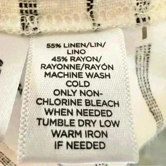 Lou & Grey Linen Blend Striped Dress • Size X-Small - Picture 12 of 12